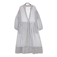 ROBE de PEAU リネン 日本製 ロングドレス 羽織 ワンピース ラベンダー レディース ローブデポー【中古】5-0301M∞
