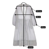 ROBE de PEAU リネン 日本製 ロングドレス 羽織 ワンピース ラベンダー レディース ローブデポー【中古】5-0301M∞