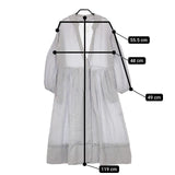ROBE de PEAU リネン 日本製 ロングドレス 羽織 ワンピース ラベンダー レディース ローブデポー【中古】5-0301M∞