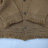 45R/45rpm バスケットハンドニットジャケット 定価65000円 ジャケット ブラウン レディース フォーティーファイブアールピーエム【中古】5-0224M∞