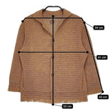 45R/45rpm バスケットハンドニットジャケット 定価65000円 ジャケット ブラウン レディース フォーティーファイブアールピーエム【中古】5-0224M∞