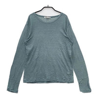 Vlas Blomme 121129 コルトレイクリネン 長袖Ｔシャツ カットソー ロンＴ ブルーグレー レディース ヴラスブラム【中古】5-0301M∞