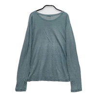 Vlas Blomme 121129 コルトレイクリネン 長袖Ｔシャツ カットソー ロンＴ ブルーグレー レディース ヴラスブラム【中古】5-0301M∞