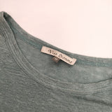 Vlas Blomme 121129 コルトレイクリネン 長袖Ｔシャツ カットソー ロンＴ ブルーグレー レディース ヴラスブラム【中古】5-0301M∞