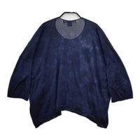 COMME des GARCONS COMME des GARCONS S19N003 後染め加工 セーター ニット ネイビー レディース コムデギャルソン/コムコム【中古】5-0301M∞