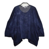 COMME des GARCONS COMME des GARCONS S19N003 後染め加工 セーター ニット ネイビー レディース コムデギャルソン/コムコム【中古】5-0301M∞