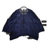 COMME des GARCONS COMME des GARCONS S19N003 後染め加工 セーター ニット ネイビー レディース コムデギャルソン/コムコム【中古】5-0301M∞