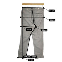 ARTS&SCIENCE 073-U380-344 ウール イージーパンツ サイズ1 パンツ ライトグレー レディース アーツ&サイエンス【中古】4-1216T△