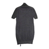 ERMANNO SCERVINO 半袖 ハイネック ロング丈 D215L301FNE ウール サイズ40 セーター ニット チャコールグレー レディース エルマンノ シェルヴィーノ【中古】4-1216T△