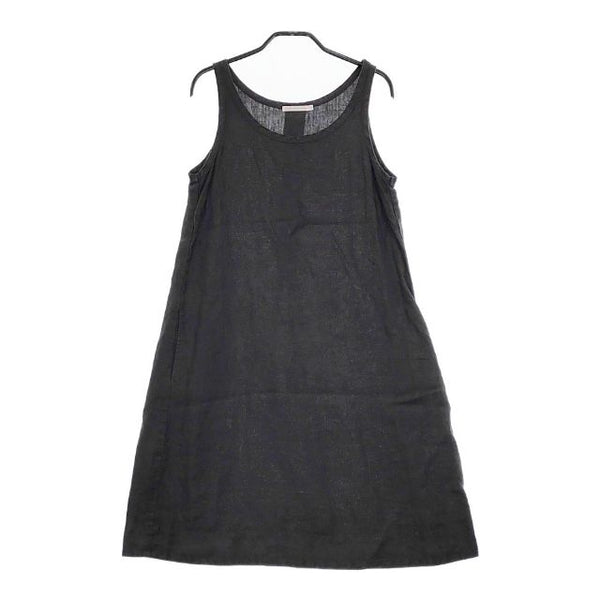 grown in the sun UNDER THE SUN WEAR アンダーザサンウェア ノースリーブ リネン ワンピース ブラック レディース グローンインザサン【中古】5-0505S∞