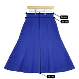 UNITED ARROWS フレア ポリエステル ロングスカート ブルー レディース ユナイテッドアローズ【中古】5-0625M∞