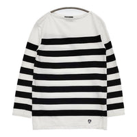 ORCIVAL/BEAUTY&YOUTH ワイドボーダー 長袖Ｔシャツ カットソー ロンＴ ホワイト ブラック レディース オーシバル/オーチバル/ビューティ&ユース【中古】5-0827M∞
