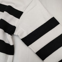 ORCIVAL/BEAUTY&YOUTH ワイドボーダー 長袖Ｔシャツ カットソー ロンＴ ホワイト ブラック レディース オーシバル/オーチバル/ビューティ&ユース【中古】5-0827M∞