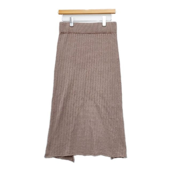 Whim Gazette リネンコットン ロングスカート ベージュ レディース ウィムガゼット【中古】5-0301M∞