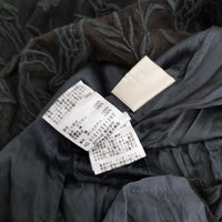Ameri VINTAGE SHIRRING PLEATS DRESS レース 刺繍 サイズM ワンピース 20SS ブルーグレー レディース アメリヴィンテージ【中古】5-0216M♪
