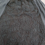 Ameri VINTAGE SHIRRING PLEATS DRESS レース 刺繍 サイズM ワンピース 20SS ブルーグレー レディース アメリヴィンテージ【中古】5-0216M♪
