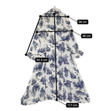 AMERI UNDRESSED AVA TURTLE NECK DRESS タートルネックドレス ワンピース ホワイト ブルー レディース アメリ【中古】5-0224M∞