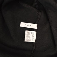 AMERI ドッキング ストール付き ニットシャツ ワンピース ブラック ホワイト レディース アメリ【中古】5-0119M∞