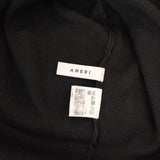 AMERI ドッキング ストール付き ニットシャツ ワンピース ブラック ホワイト レディース アメリ【中古】5-0119M∞