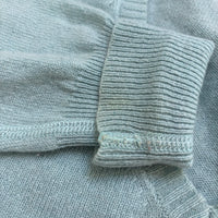 three dots セーター  カシミヤ100％ Vネック ニット ライトブルー レディース スリードッツ【中古】4-1216T△