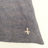 Pal'las Palace 十日 ボーダー マフラー ストール ベージュ ブルー レディース パラスパレス【中古】5-0526M◎