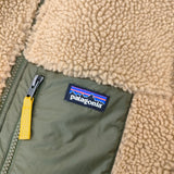patagonia キッズ・リバーシブル・レディ・フレディ・フーディ XL ボア ブルゾン ベージュ カーキ レディース パタゴニア【中古】5-0123T△