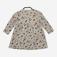 PETIT BATEAU 花柄 ドット 24m/86cm キッズ 子供服 ワンピース グレー レディース プチバトー【中古】5-0201M∞
