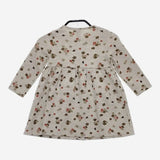 PETIT BATEAU 花柄 ドット 24m/86cm キッズ 子供服 ワンピース グレー レディース プチバトー【中古】5-0201M∞