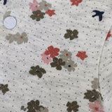 PETIT BATEAU 花柄 ドット 24m/86cm キッズ 子供服 ワンピース グレー レディース プチバトー【中古】5-0201M∞