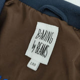 B:MING by BEAMS ポケットチーフ ポンチジャケット ショートパンツ 130cm セットアップ 21AW ネイビー メンズ ビーミングバイビームス【中古】5-0202M∞