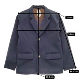 B:MING by BEAMS ポケットチーフ ポンチジャケット ショートパンツ 130cm セットアップ 21AW ネイビー メンズ ビーミングバイビームス【中古】5-0202M∞