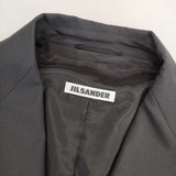 JIL SANDER 38 ウールストレッチ テーラードジャケット ブラック レディース ジルサンダー【中古】5-0119M∞