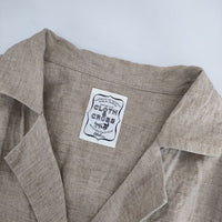 cloth&cross Hug O War リネン 半袖ロングドレス ワンピース ベージュ レディース クロス＆クロス ハグオーワー【中古】5-0301M∞