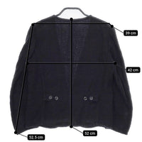 ゴーシュ G121-J017 リネンコットン ジャケット 濃紺 ネイビー レディース ゴーシュ【中古】5-0301M∞
