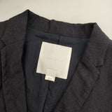 NO CONTROL AIR ウールリネン テーラードジャケット ネイビー レディース ノーコントロールエアー【中古】5-0301M∞