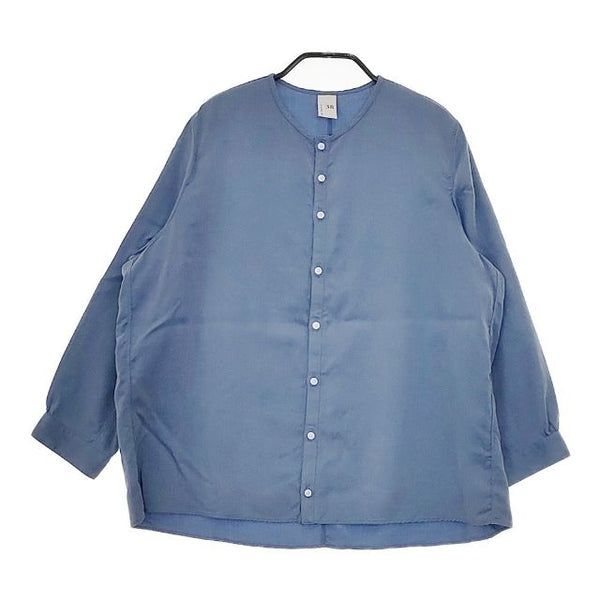 NO CONTROL AIR NC103SF テンセルコットン 製品洗い ブラウス シャツ ブルー レディース ノーコントロールエアー【中古】5-0413M∞