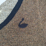 mina perhonen herb salt ka8584 Vネック プルオーバー セーター ニット ブラウン レディース ミナペルホネン【中古】5-0413M∞