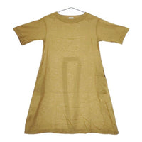 fog linen work リトアニアリネン ワンピース マスタード レディース フォグリネンワーク【中古】5-0413S∞