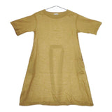 fog linen work リトアニアリネン ワンピース マスタード レディース フォグリネンワーク【中古】5-0413S∞