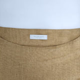 fog linen work リトアニアリネン ワンピース マスタード レディース フォグリネンワーク【中古】5-0413S∞