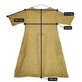 fog linen work リトアニアリネン ワンピース マスタード レディース フォグリネンワーク【中古】5-0413S∞