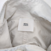 IENA 24020900130010 コットンナイロンタッサーオーバーコート 定価41800円 サイズ38 コート 24SS ホワイト レディース イエナ【中古】4-1214M♪