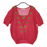 tomatsu トマツ ヴィンテージ 80年代 90年代 アンサンブル 昭和レトロ セットアップ レッド レディース【中古】5-0222M∞