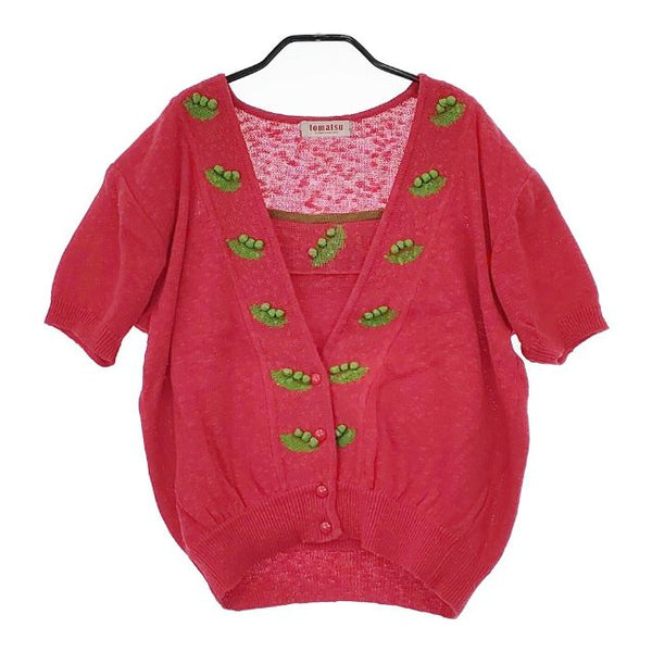 tomatsu トマツ ヴィンテージ 80年代 90年代 アンサンブル 昭和レトロ セットアップ レッド レディース【中古】5-0222M∞