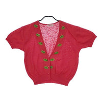 tomatsu トマツ ヴィンテージ 80年代 90年代 アンサンブル 昭和レトロ セットアップ レッド レディース【中古】5-0222M∞