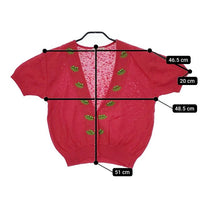 tomatsu トマツ ヴィンテージ 80年代 90年代 アンサンブル 昭和レトロ セットアップ レッド レディース【中古】5-0222M∞