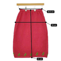 tomatsu トマツ ヴィンテージ 80年代 90年代 アンサンブル 昭和レトロ セットアップ レッド レディース【中古】5-0222M∞