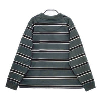 MHL. STRIPE JERSEY 595-3269502 長袖Ｔシャツ カットソー ロンＴ 23AW グリーン ブラック レディース エムエイチエル【中古】5-0108M∞