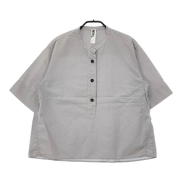 MHL. COTTON RAMIE POPLIN 595-2152502 プルオーバー 半袖シャツ 22SS グレー レディース エムエイチエル【中古】5-0505S∞