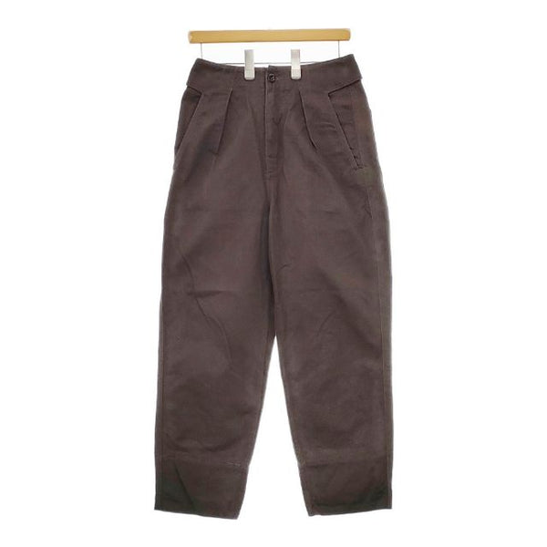 MHL. 595-0140500 WASHED CHINO COTTON チノパンツ 23AW ブラウン系 レディース エムエイチエル【中古】5-0108G∞